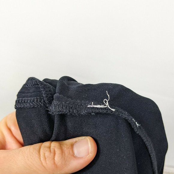 SYMPLI Black Asymmetrical Tunic Size 12 with Pocket Long Sleeves - Picture 7 of 7